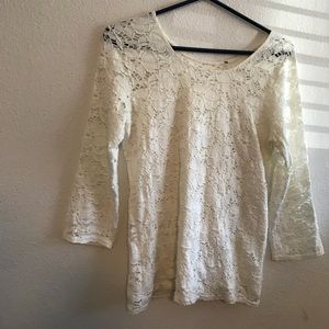 White lace shirt 🌿